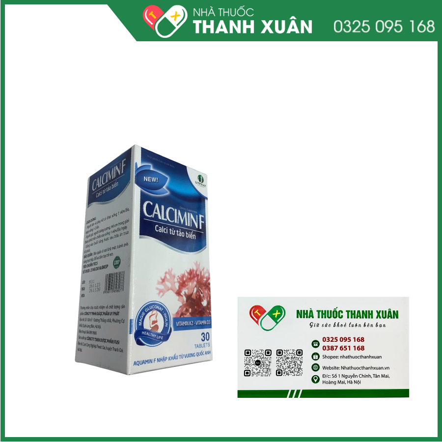 Calcimin F Phòng ngừa loãng xương cho người cao tuổi